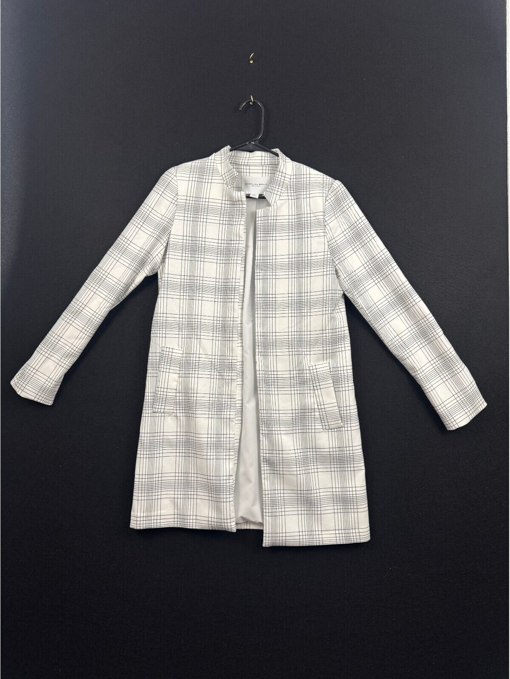 Carolina Belle Women's Plaid Long Coat, Size XS